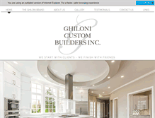 Tablet Screenshot of ghiloni-custom-builders.com